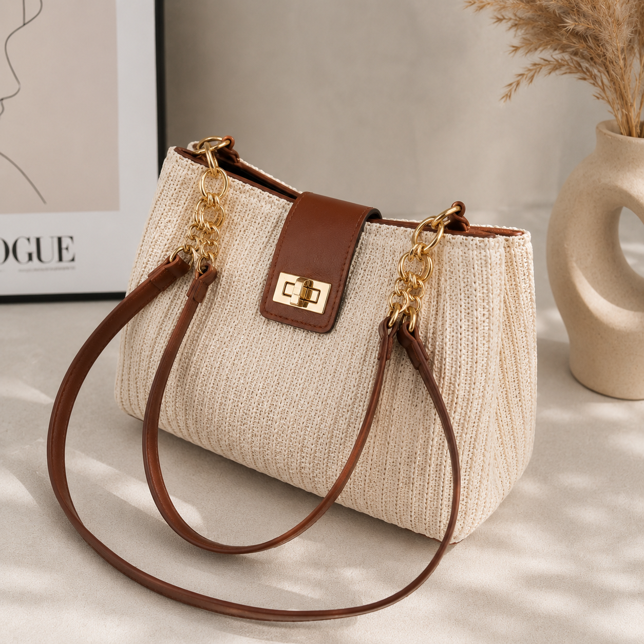 Bolso Riviera Chic – Diseño Trenzado Premium