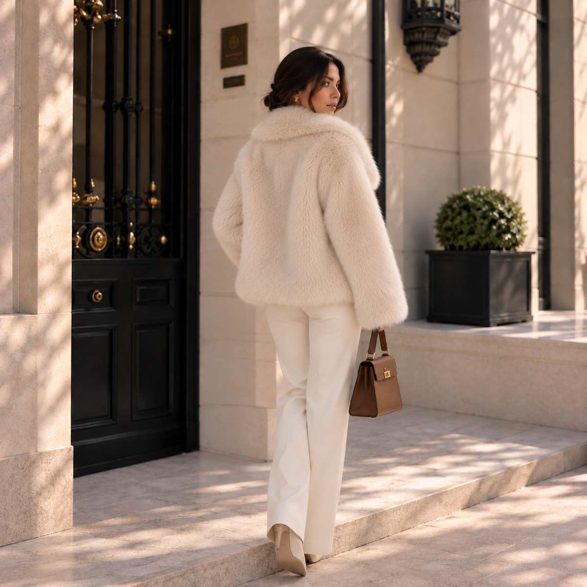 Abrigo Aurora Luxe – Efecto Pelo Premium para Mujer