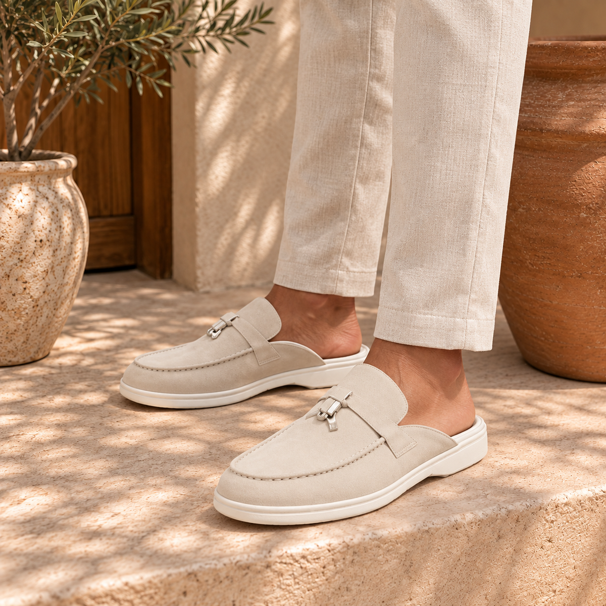 Mocasines Beige Milan Unisex