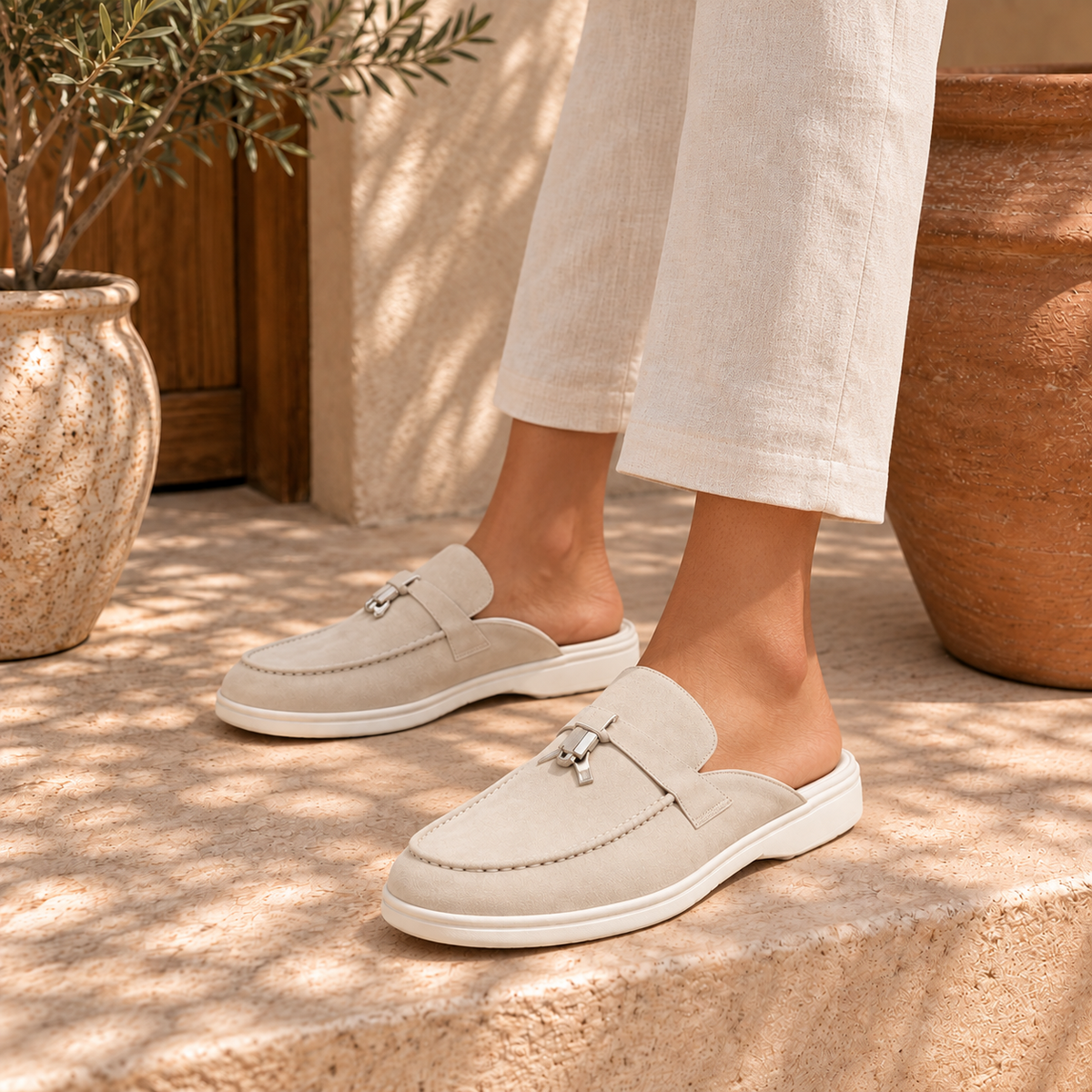 Mocasines Beige Milan Unisex