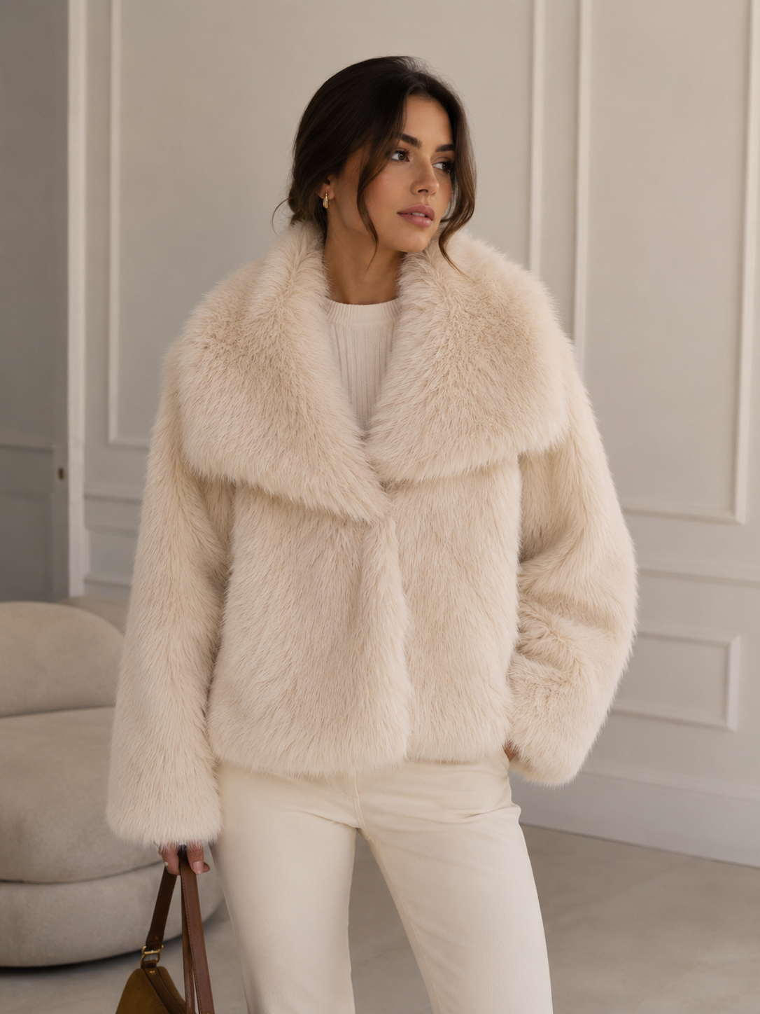 Abrigo Aurora Luxe – Efecto Pelo Premium para Mujer