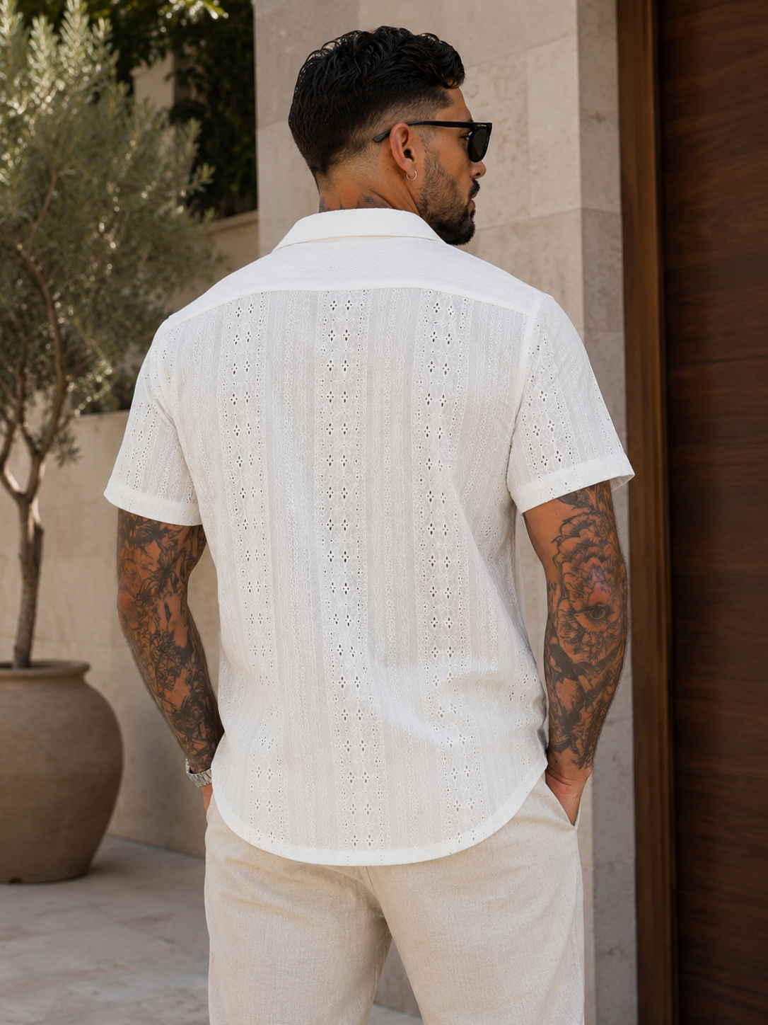 Camisa Coreana de Lino Premium