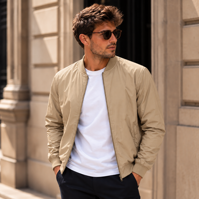 Chaqueta Clásica de Cremallera para Hombre