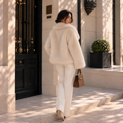 Abrigo Aurora Luxe – Efecto Pelo Premium para Mujer