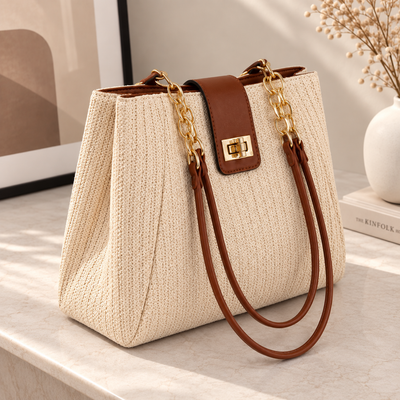 Bolso Riviera Chic – Diseño Trenzado Premium