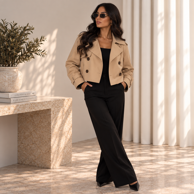 Gabardina Corta Ámbar