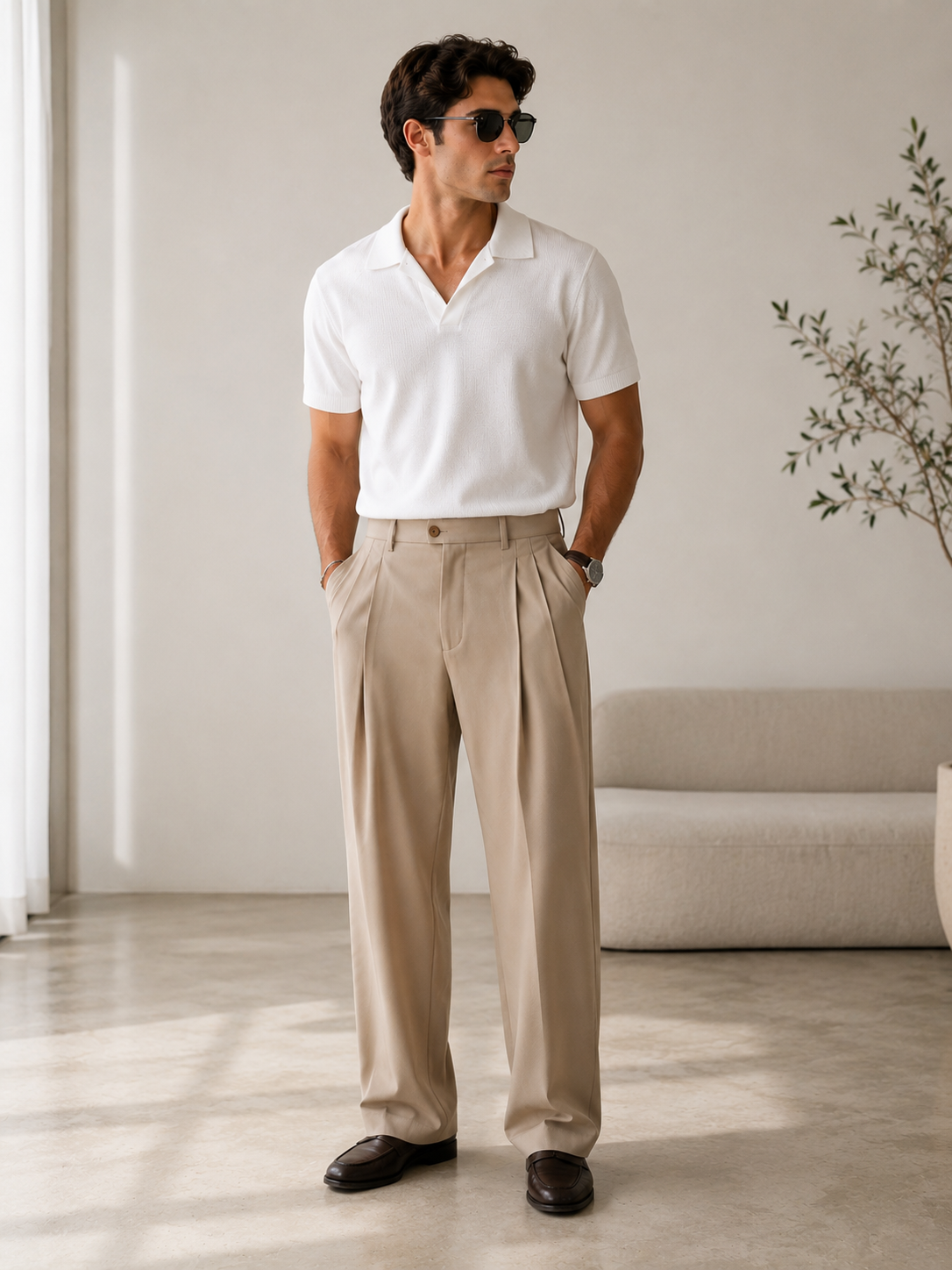 Pantalón Sastrero Premium de Corte Recto