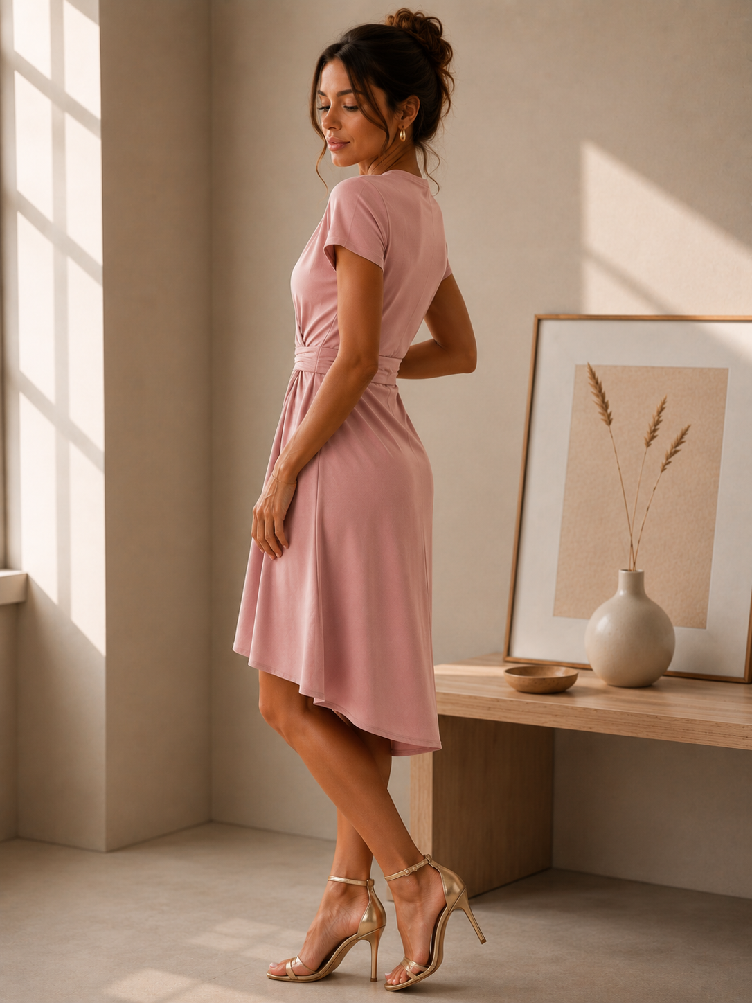 Vestido Rosa Elegance