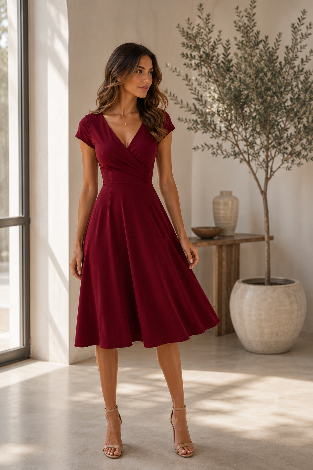 Vestido Burdeos Amélie