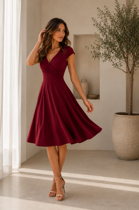 Vestido Burdeos Amélie