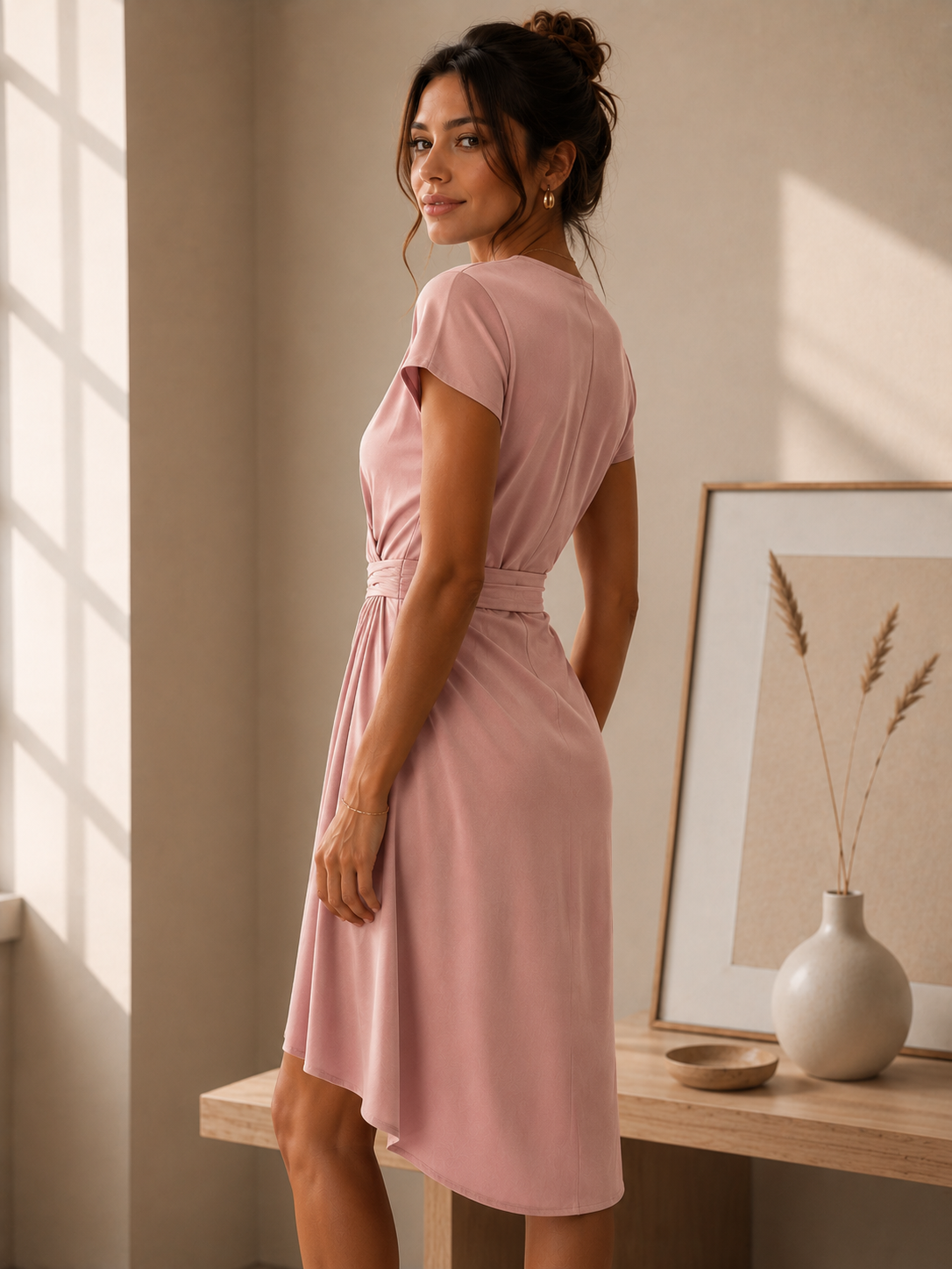 Vestido Rosa Elegance