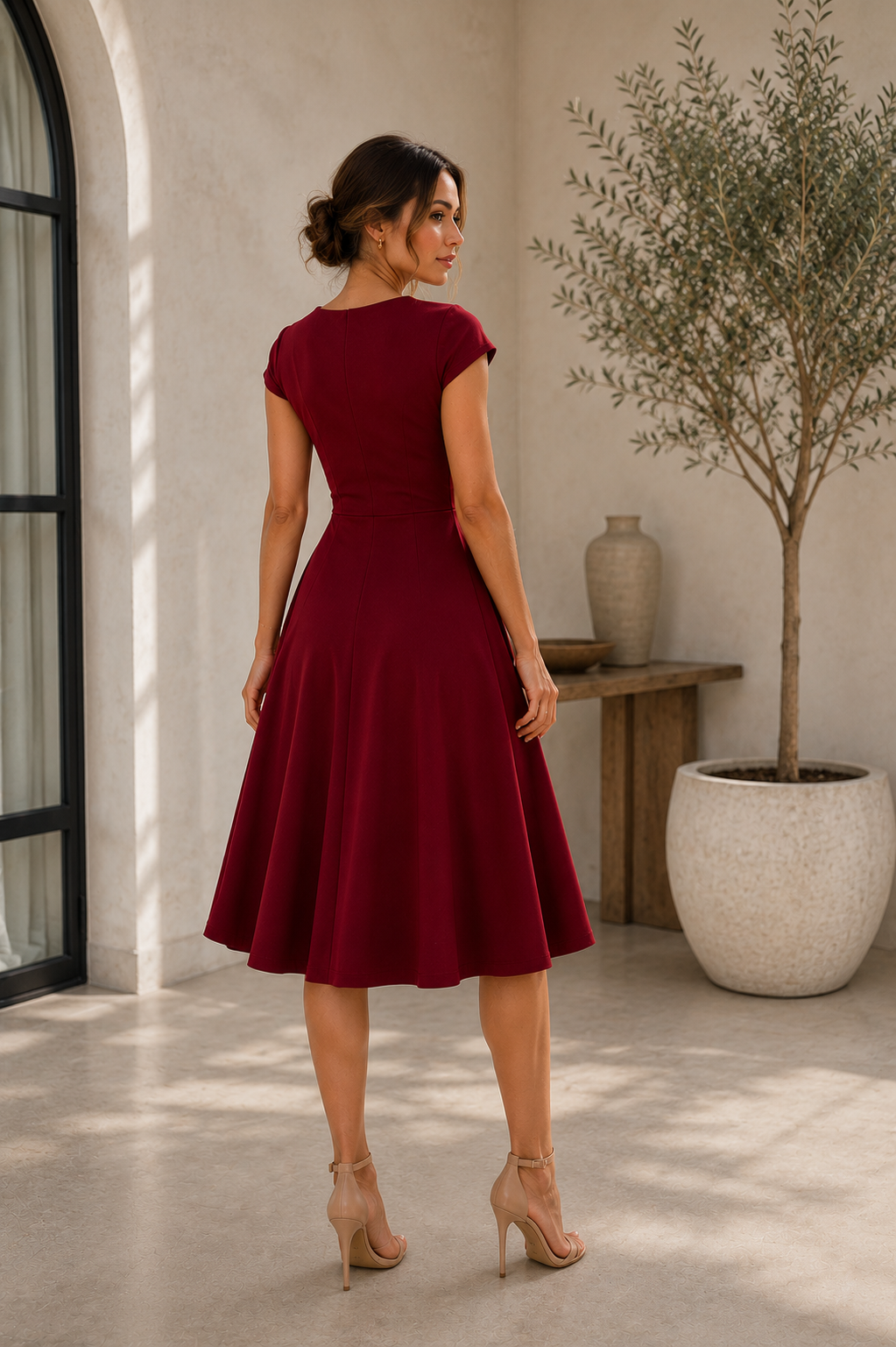Vestido Burdeos Amélie